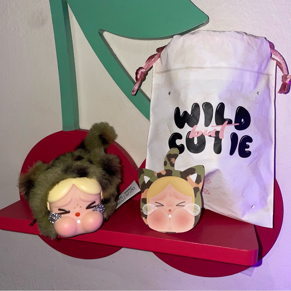 Custom Pop Mart Wild but Cutie Plush Pendant Keychain (Bedazzled)